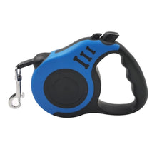 Load image into Gallery viewer, Retractable leash for dogs and cats blue color
