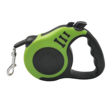 Load image into Gallery viewer, Retractable leash for dogs and cats green color
