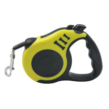 Load image into Gallery viewer, Retractable leash for dogs and cats yellow color
