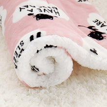 Load image into Gallery viewer, Rolled Pink Winter Pet Bed Soft Blanket For Dogs and Cats
