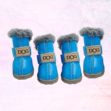 Load image into Gallery viewer, Warm Waterproof Shoes For Dogs For Winter Time Navy Blue Color
