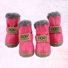 Load image into Gallery viewer, Warm Waterproof Shoes For Dogs For Winter Time Pink Color
