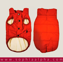 Load image into Gallery viewer, Winter coats for dogs Red Color
