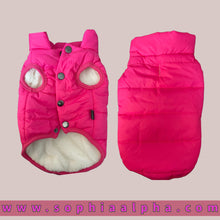 Load image into Gallery viewer, Winter coats for dogs Rose Red Color
